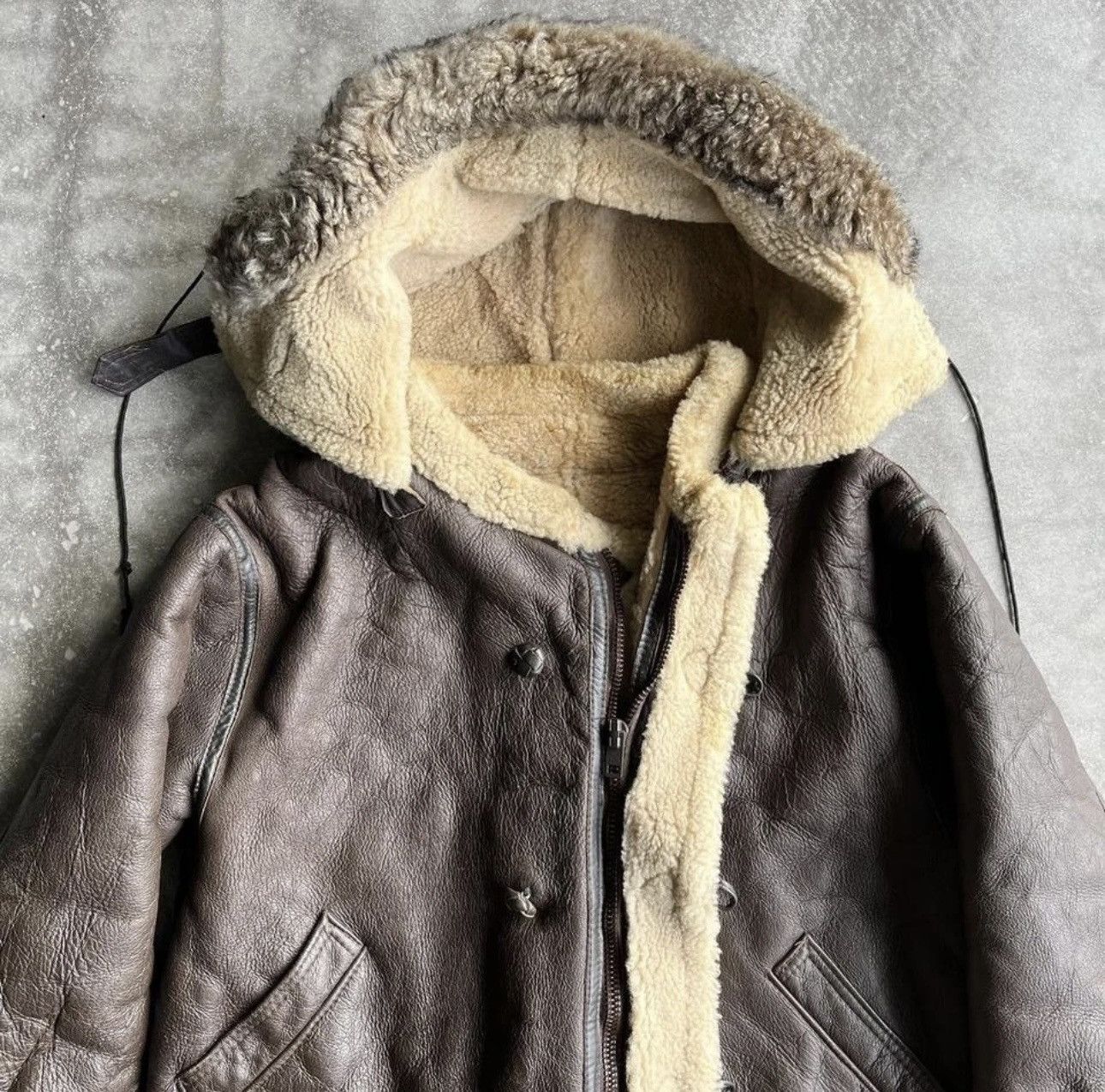 Vintage Vintage B-7 Shearling Flight Jacket - Avirex B-3 Sheepskin Size US L / EU 52-54 / 3 - 6 Thumbnail