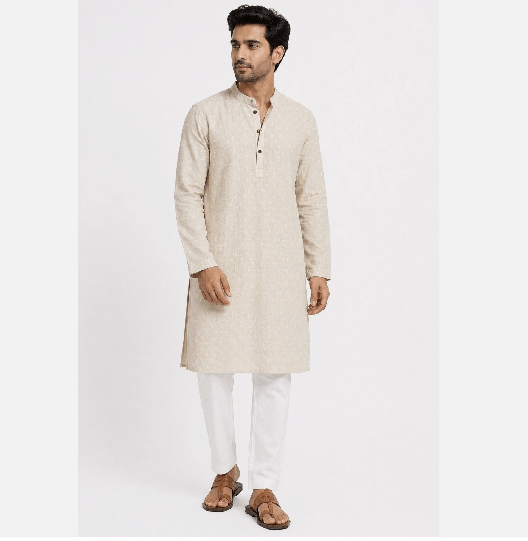 NEXT Next Mens Cotton Linen Kurta Tunic NWT Size US XL / EU 56 / 4 - 1 Thumbnail