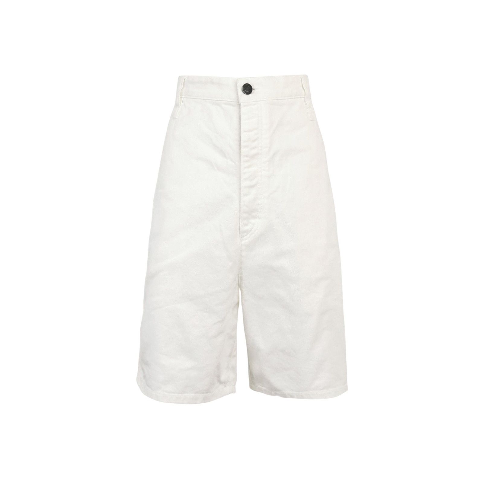 AMI AMI Alexandre Mattiussi White Cotton Shorts Size 34 Size US 34 / EU 50 - 1 Thumbnail