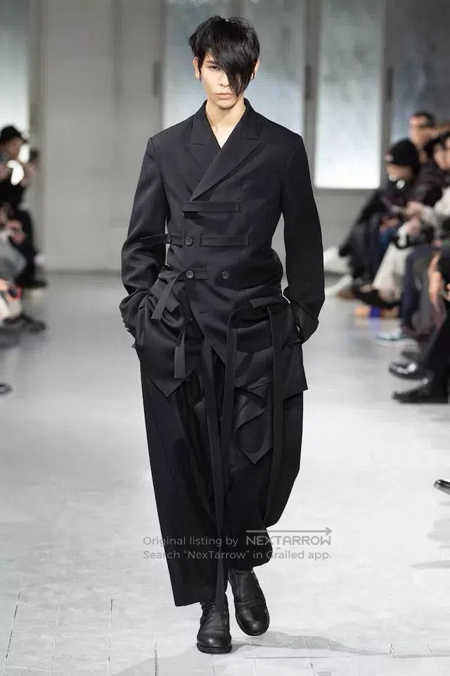Yohji Yamamoto Yohji Yamamoto size 1 23AW Flannelette Crotch Pants Size US 28 / EU 44 - 4 Thumbnail