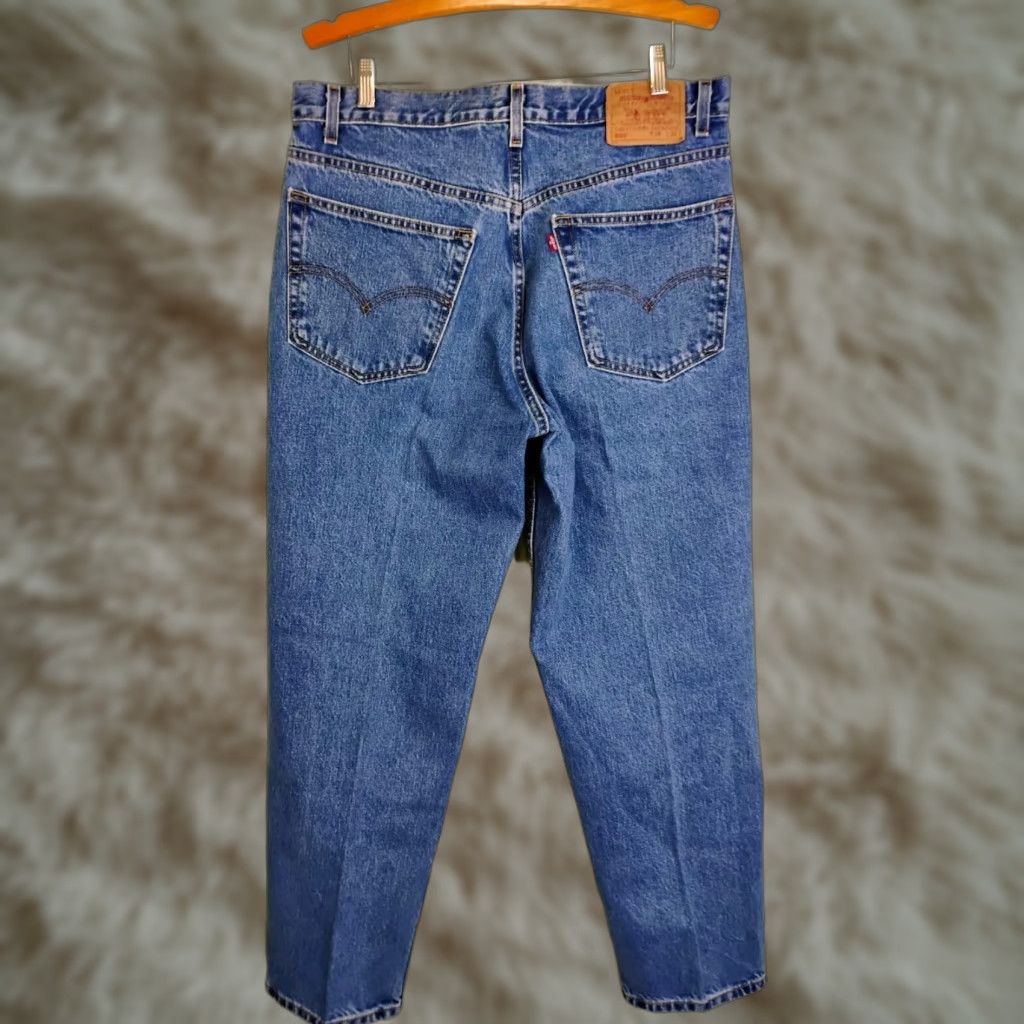 Levi's VINTAGE Levi's 550 Jeans Men's 36x31 Dark Wash Regular Inseam 31 Size US 36 / EU 52 - 1 Thumbnail