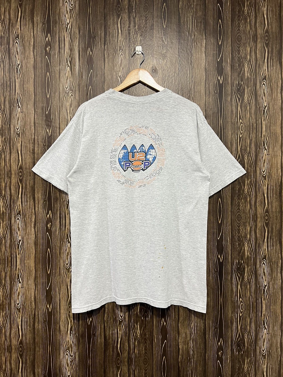 Band Tees × Vintage Vintage 90s U2 Pop Mart Tour Tshirt Size US L / EU 52-54 / 3 - 10 Thumbnail