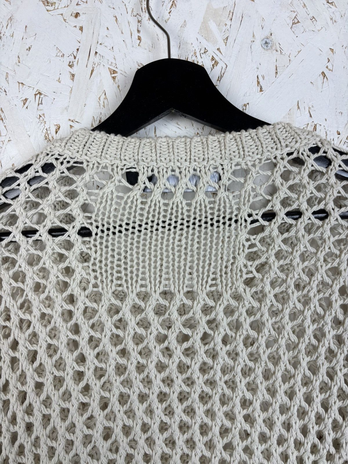 Racer Worldwide Racer Worldwide Cross Knit Crewneck Sweater Beige Size M Size US M / EU 48-50 / 2 - 5 Thumbnail