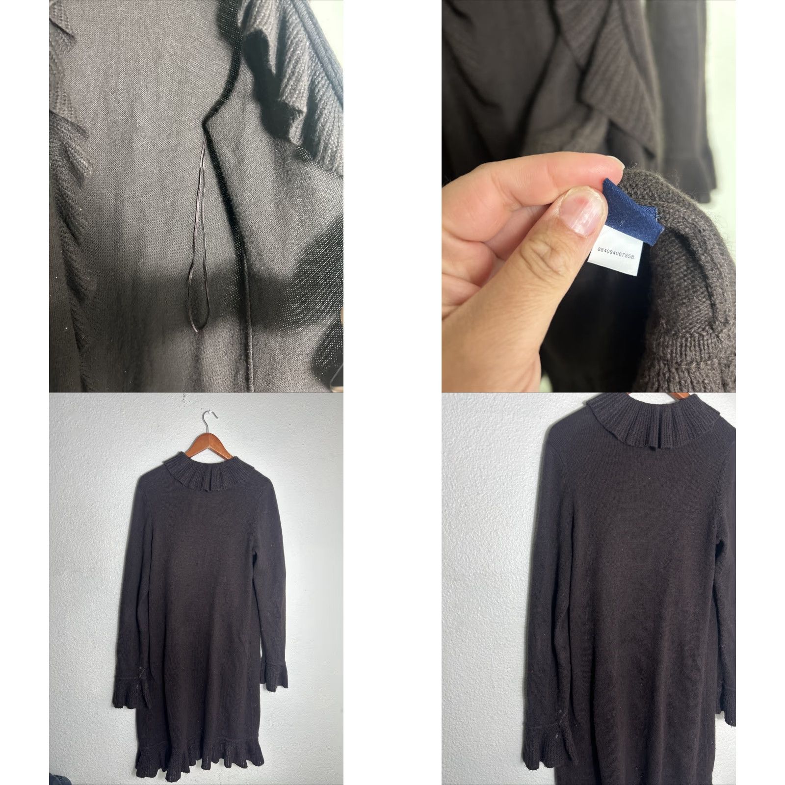 Chaps Chaps Cardigan Womens XL Brown Cotton Nylon Viscose Angora Pullover Sweater Size XL / US 12-14 / IT 48-50 - 8 Thumbnail
