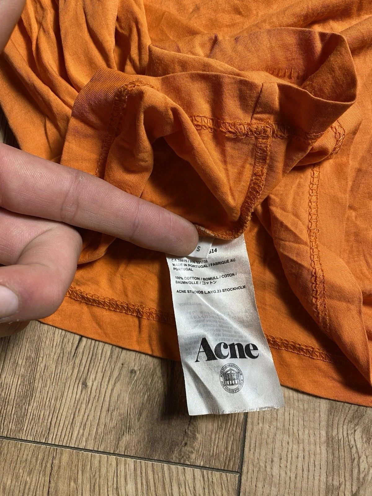 Acne Studios Acne Studios Shirt Men S Orange Black Graphic Print Size US S / EU 44-46 / 1 - 6 Thumbnail