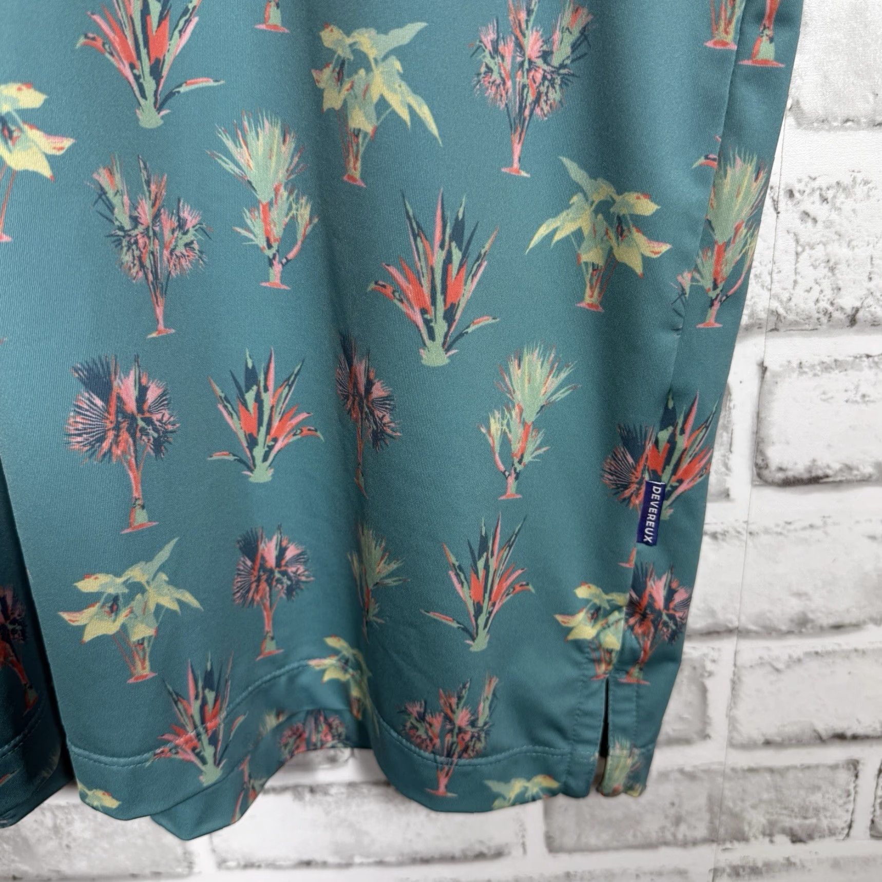 Vintage Devereux Polo Shirt Mens L Blue 29 Palms Print Performance Golf All Over Print Polo Size US L / EU 52-54 / 3 - 3 Thumbnail