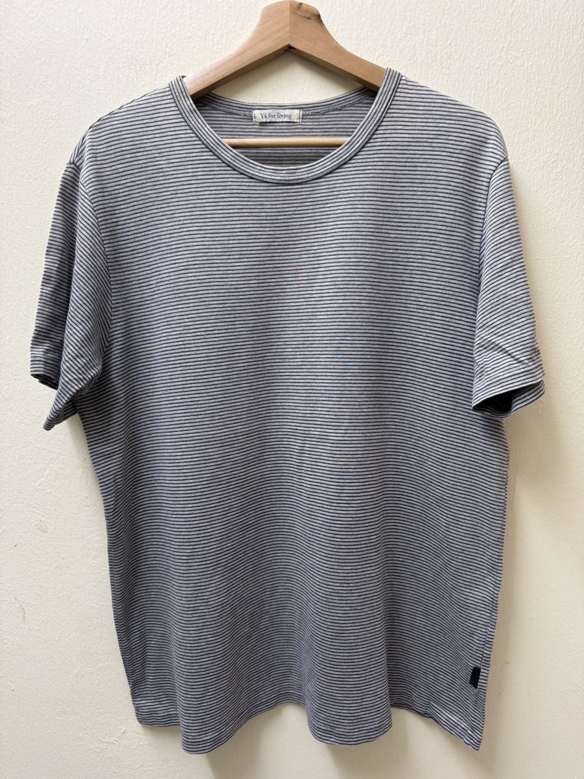 Y's Vintage Y’s for Living Yohji Yamamoto Stripes Tshirt Size US XL / EU 56 / 4 - 1 Thumbnail