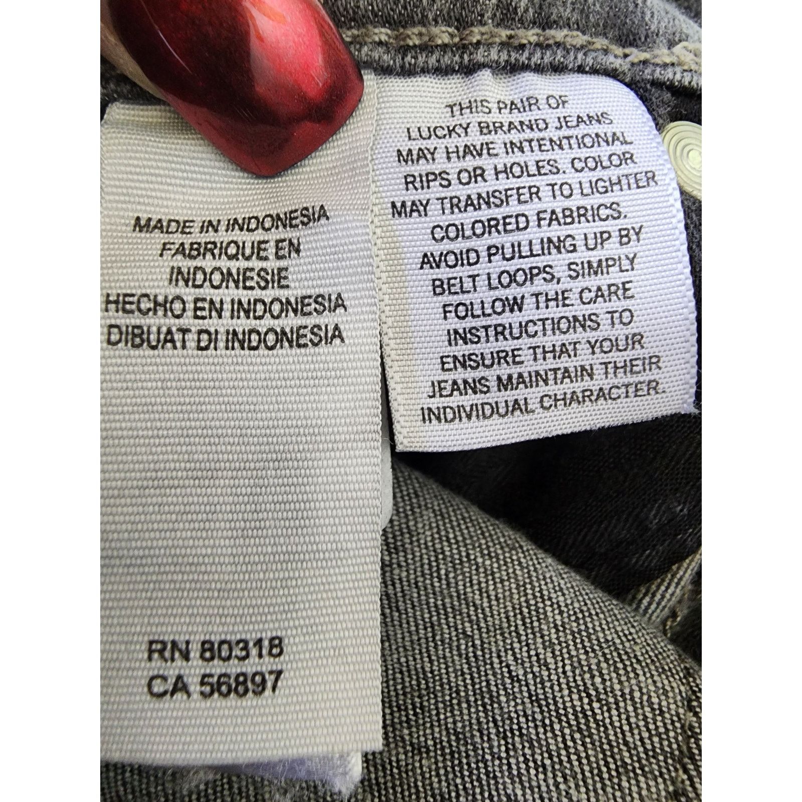 Lucky Brand Lucky Brand Charlie Legging Jeans Womens Size 4/27 Grey Size 27" / US 4 / IT 40 - 5 Thumbnail