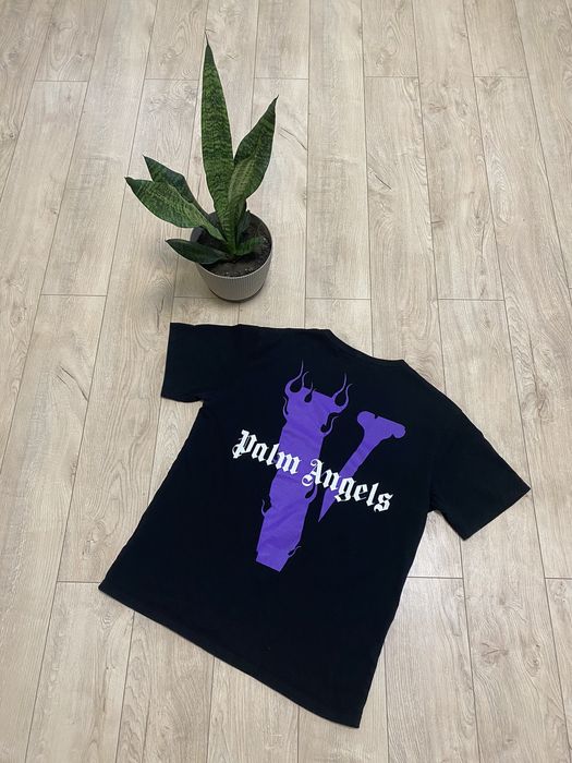 Vlone Palm Angels Purple T-shirt Size S-XL - Ships Same Day