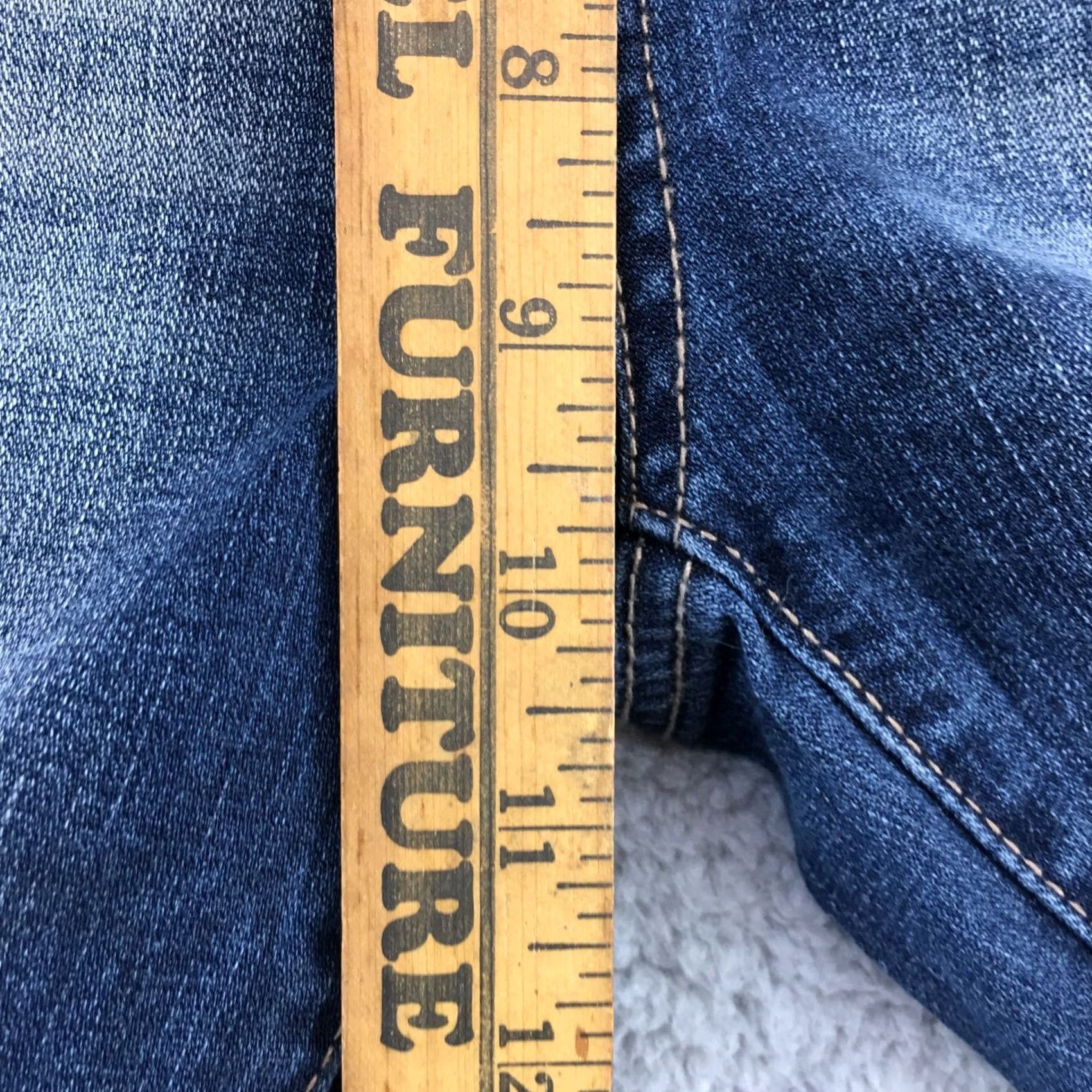 Vintage SO Womens Jeans 3 Blue Denim Dark Wash Ankle Jeggings Jeans Regular 3 Womens SO Ultimate High Rise Jeans Blue Denim Dark Wash Button Fly Size 26" / US 2 / IT 38 - 7 Thumbnail