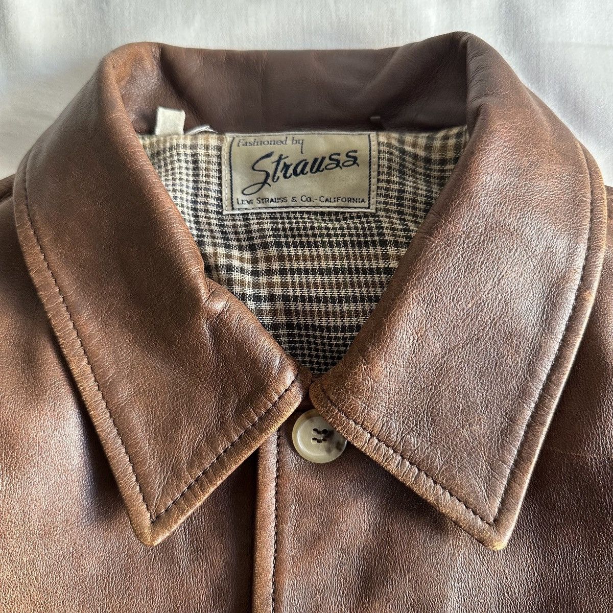 Levi's × Levi's Vintage Clothing 🔥Levi's LVC “Rye” Sheep Leather Jacket (Size S)🔥 Size US S / EU 44-46 / 1 - 9 Thumbnail