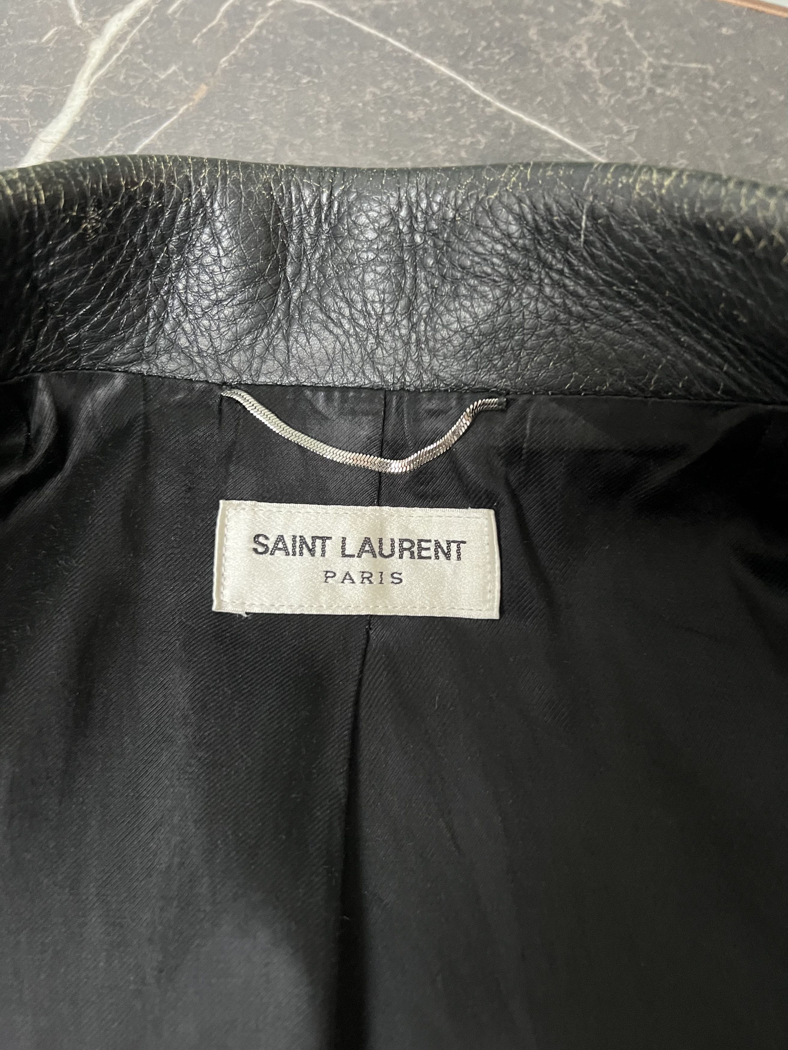 Hedi Slimane × Saint Laurent Paris Rare Saint Laurent L17 Leather Jacket (SS2016) Size US L / EU 52-54 / 3 - 5 Thumbnail