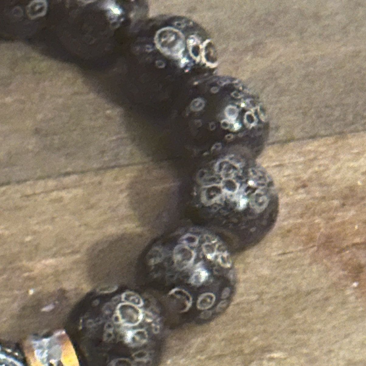 Other Black printed bead stretch bracelet Size ONE SIZE - 6 Thumbnail