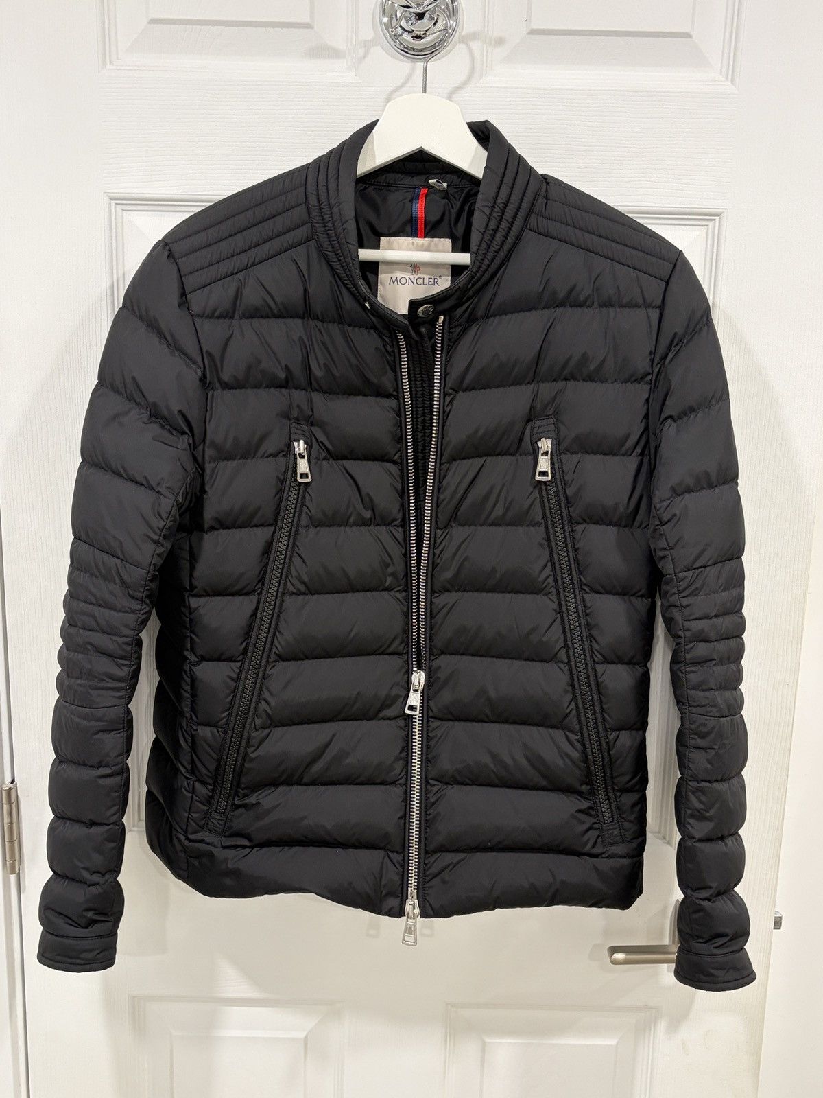 Moncler Moncler 'Berriat' Giubbotto Black Down Jacket Sz 2/M