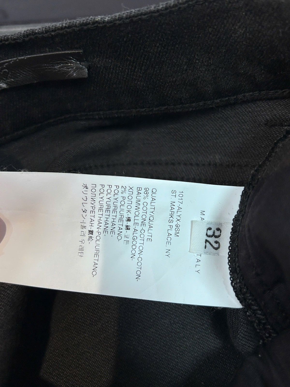 1017 ALYX 9SM 1017 ALYX 9SM Black Denim Logo Cargo Pants Size US 32 / EU 48 - 6 Thumbnail