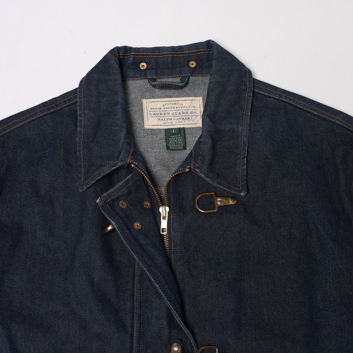 Ralph Lauren Ralph Lauren Jeans Company Fireman Denim Coat Jacket Buckle Size US L / EU 52-54 / 3 - 8 Thumbnail