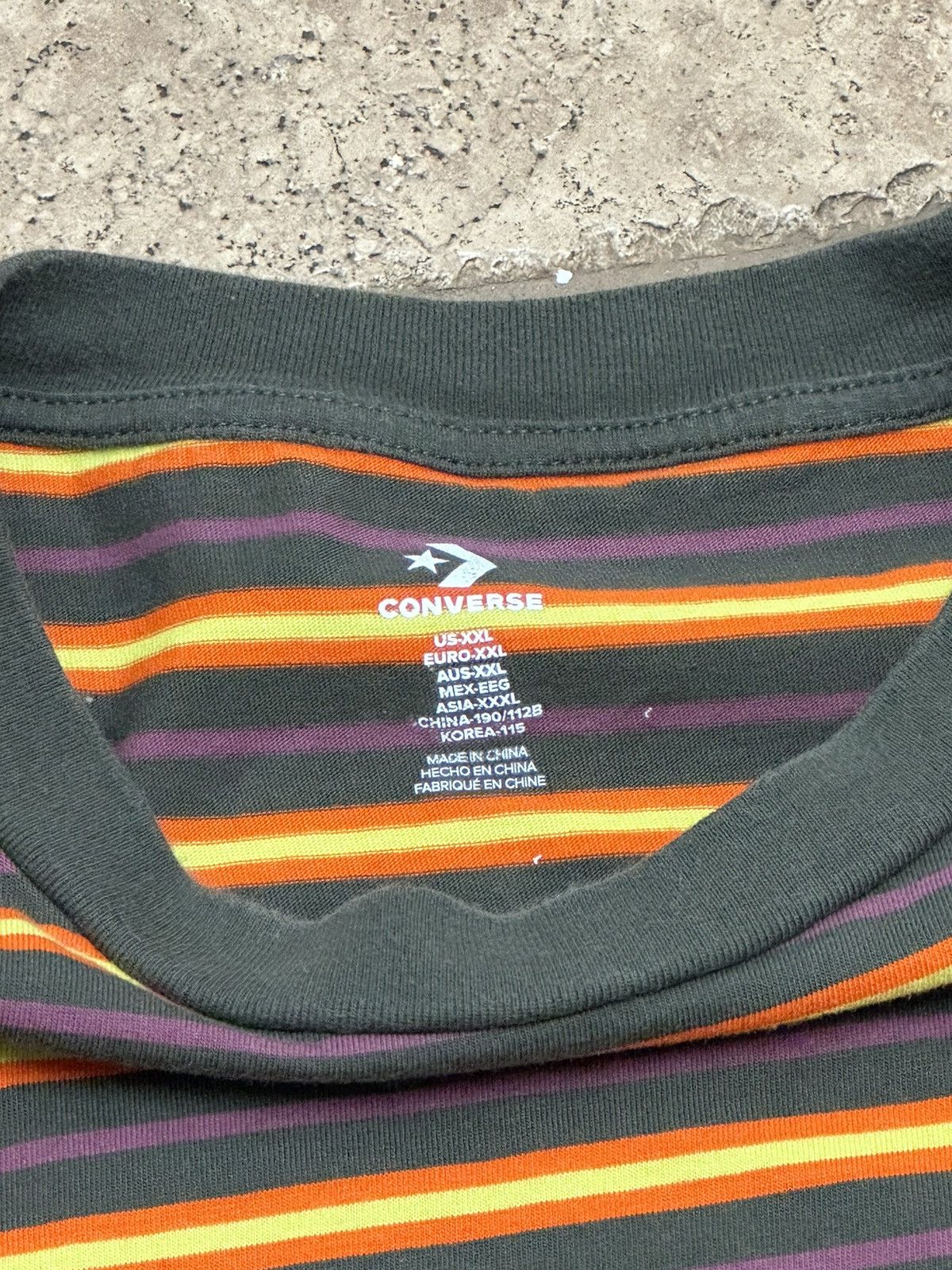 Converse Converse Striped Long Sleeve Classic Standard XXL Size US XXL / EU 58 / 5 - 5 Thumbnail