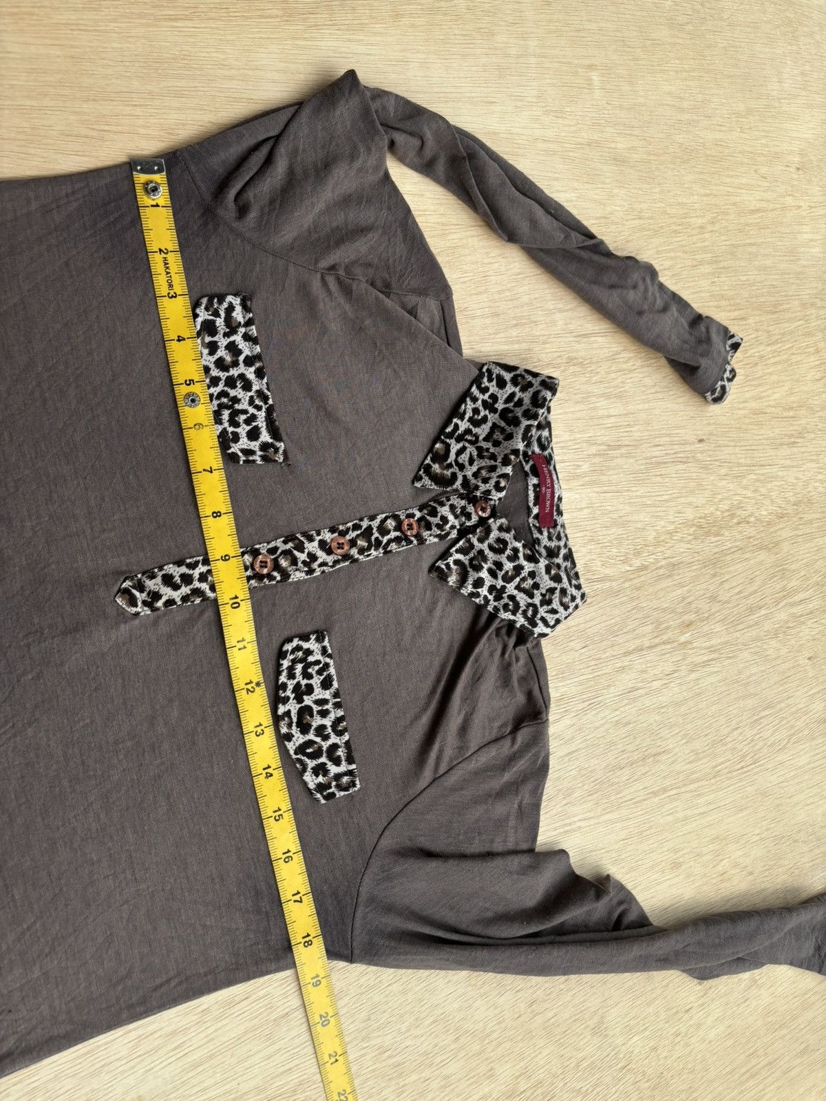 Hysteric Glamour × If Six Was Nine × Japanese Brand Y2k Leopard Henry Brown Ifsixwasnine Style Shirt Size US L / EU 52-54 / 3 - 8 Thumbnail