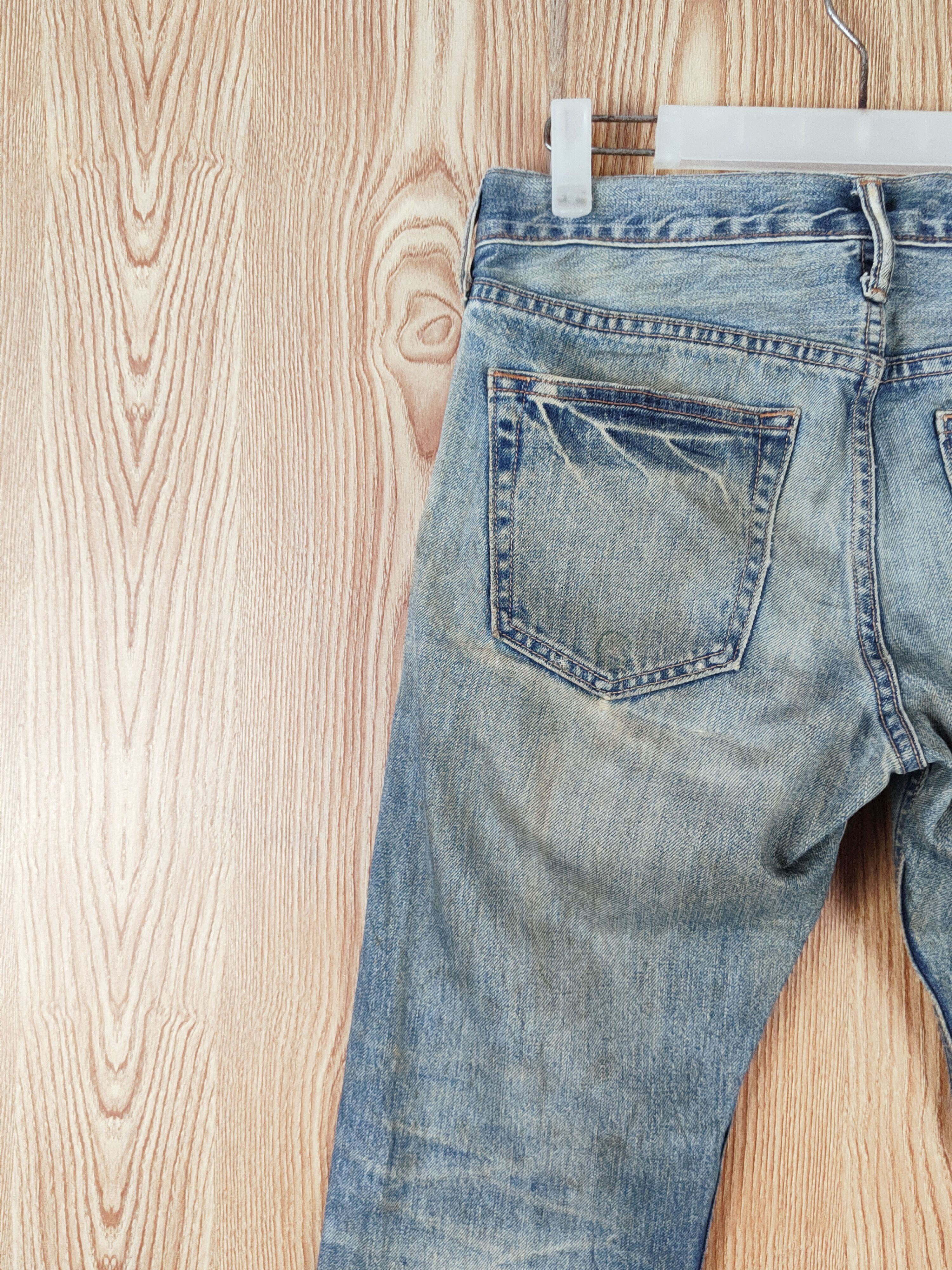 Japanese Brand Old Navy Blue Faded Distressed Ripped Jeans #W614 Size US 29 - 8 Thumbnail