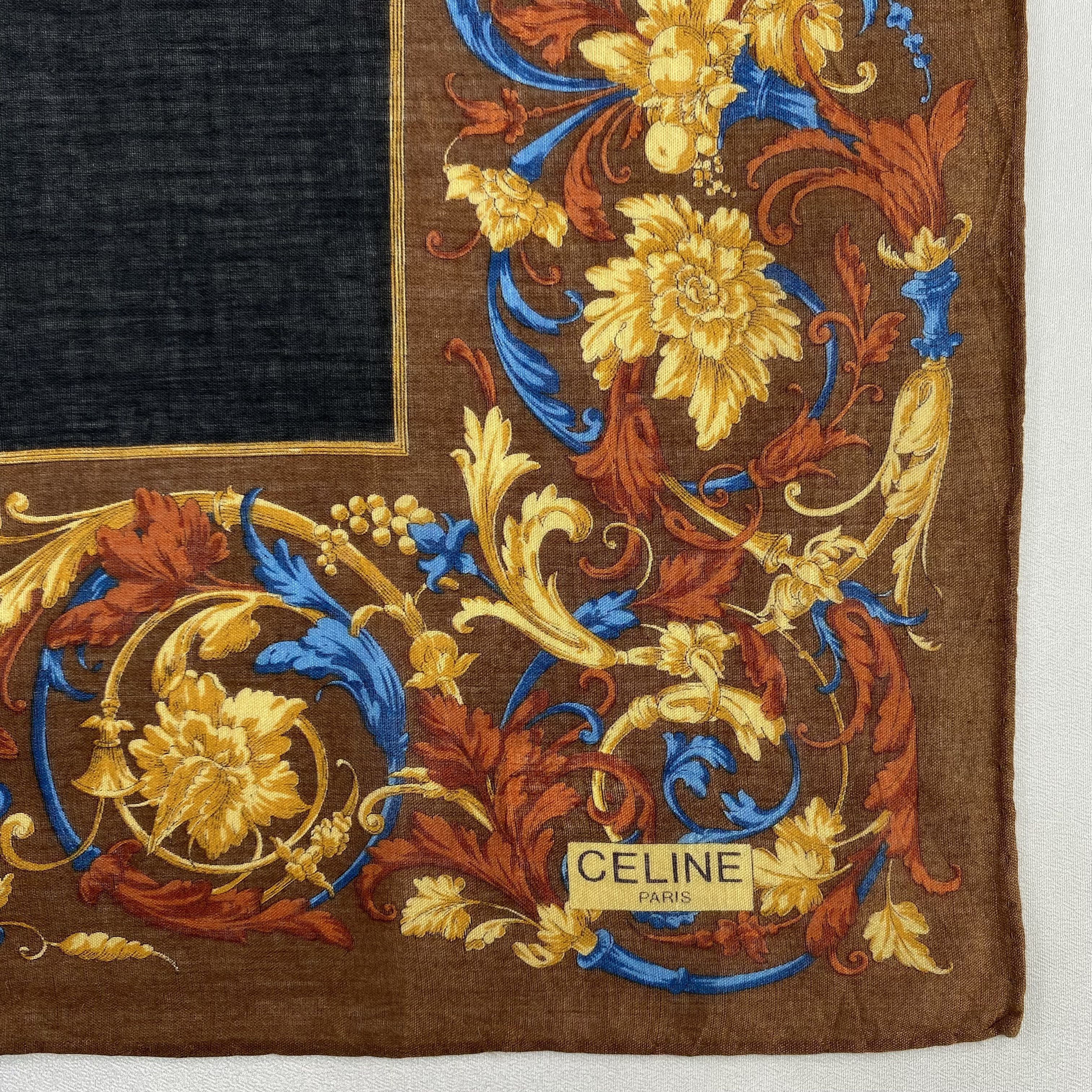 Celine × Vintage Celine Handkerchief / Neckerchief / Bandana-P1441 Size ONE SIZE - 3 Thumbnail