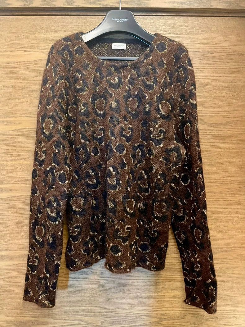 Saint Laurent Paris Saint Laurent Paris Patterned mohair sweater-2506 Size US M / EU 48-50 / 2 - 1 Thumbnail