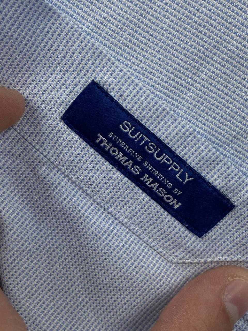 Suitsupply Suitsupply Shirt Buttons Long Sleeve Men Size 41/16 Blue Size US L / EU 52-54 / 3 - 7 Thumbnail