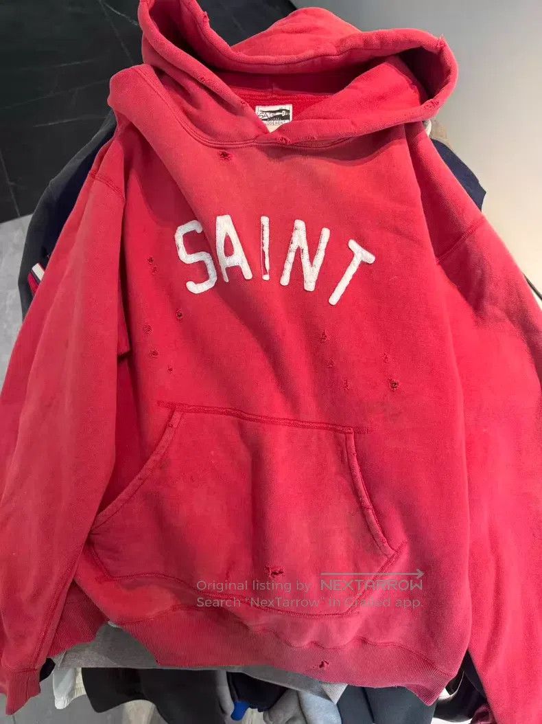 Saint Michael Saint Michael Red letter print hoodie Size US L / EU 52-54 / 3 - 1 Thumbnail