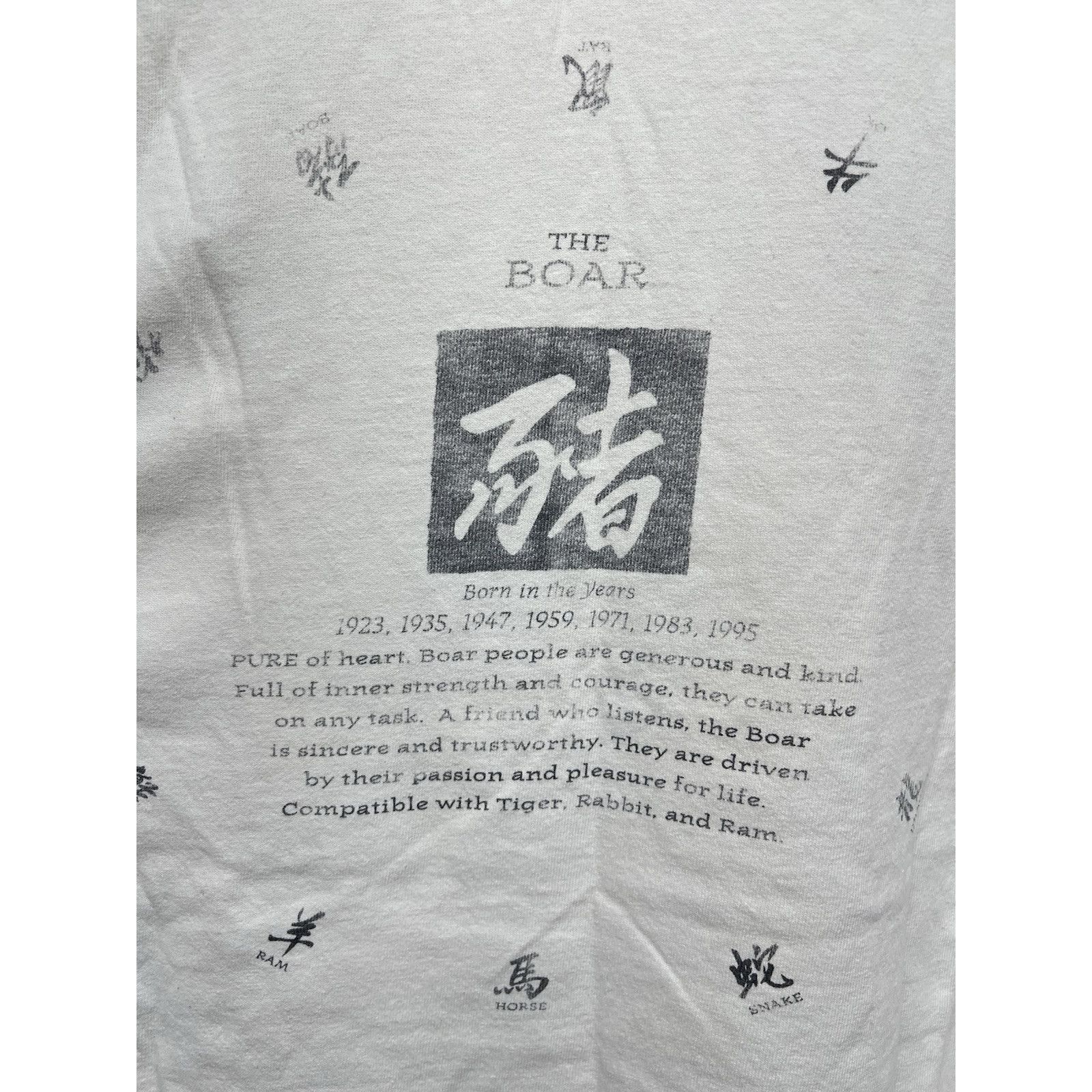 Other Vintage 1994 Year of the Boar Chinese New Years Zodiac Anima Size US XL / EU 56 / 4 - 8 Thumbnail