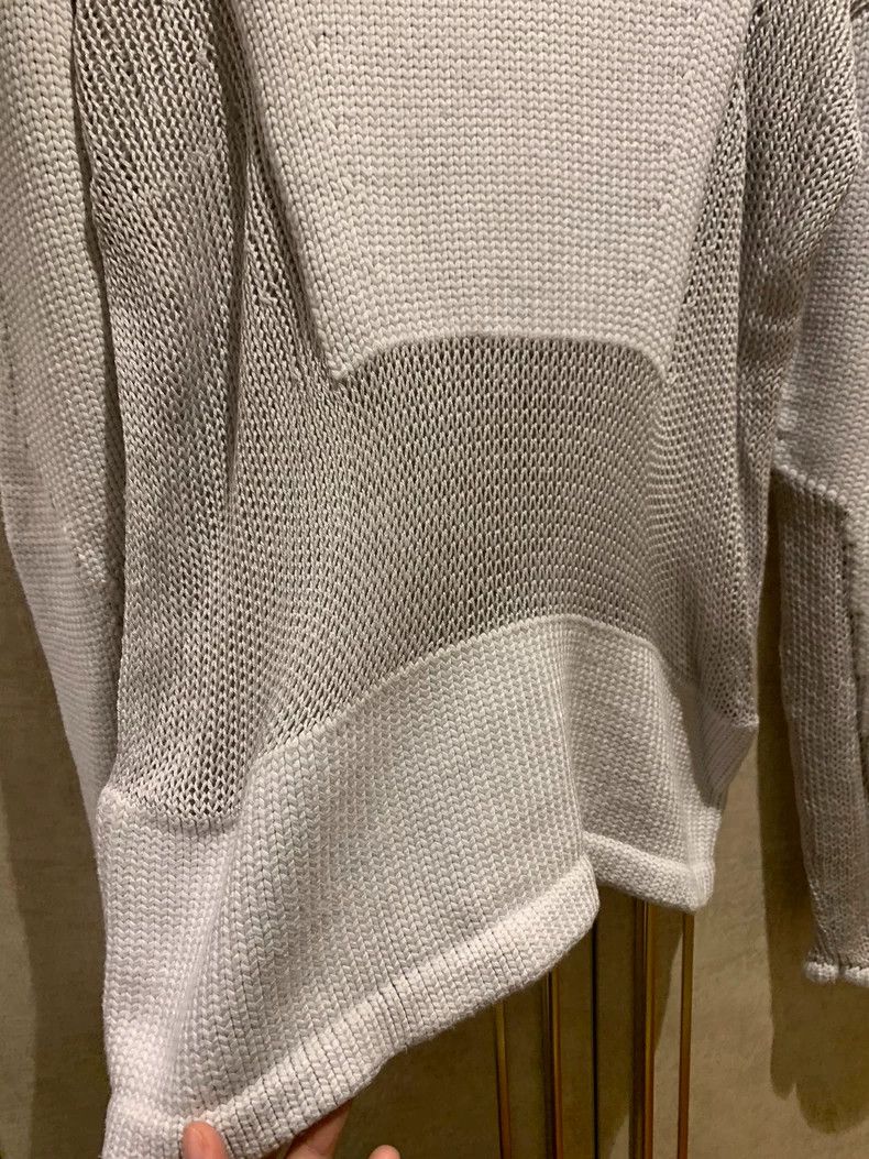 Helmut Lang HELMUT LANG Light grey knit top Size S / US 4 / IT 40 - 4 Thumbnail