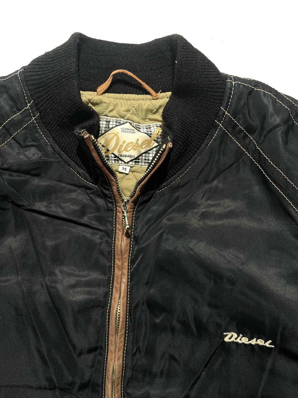 Diesel Diesel Nylon Black Bomber Jacket Size M / US 6-8 / IT 42-44 - 3 Thumbnail