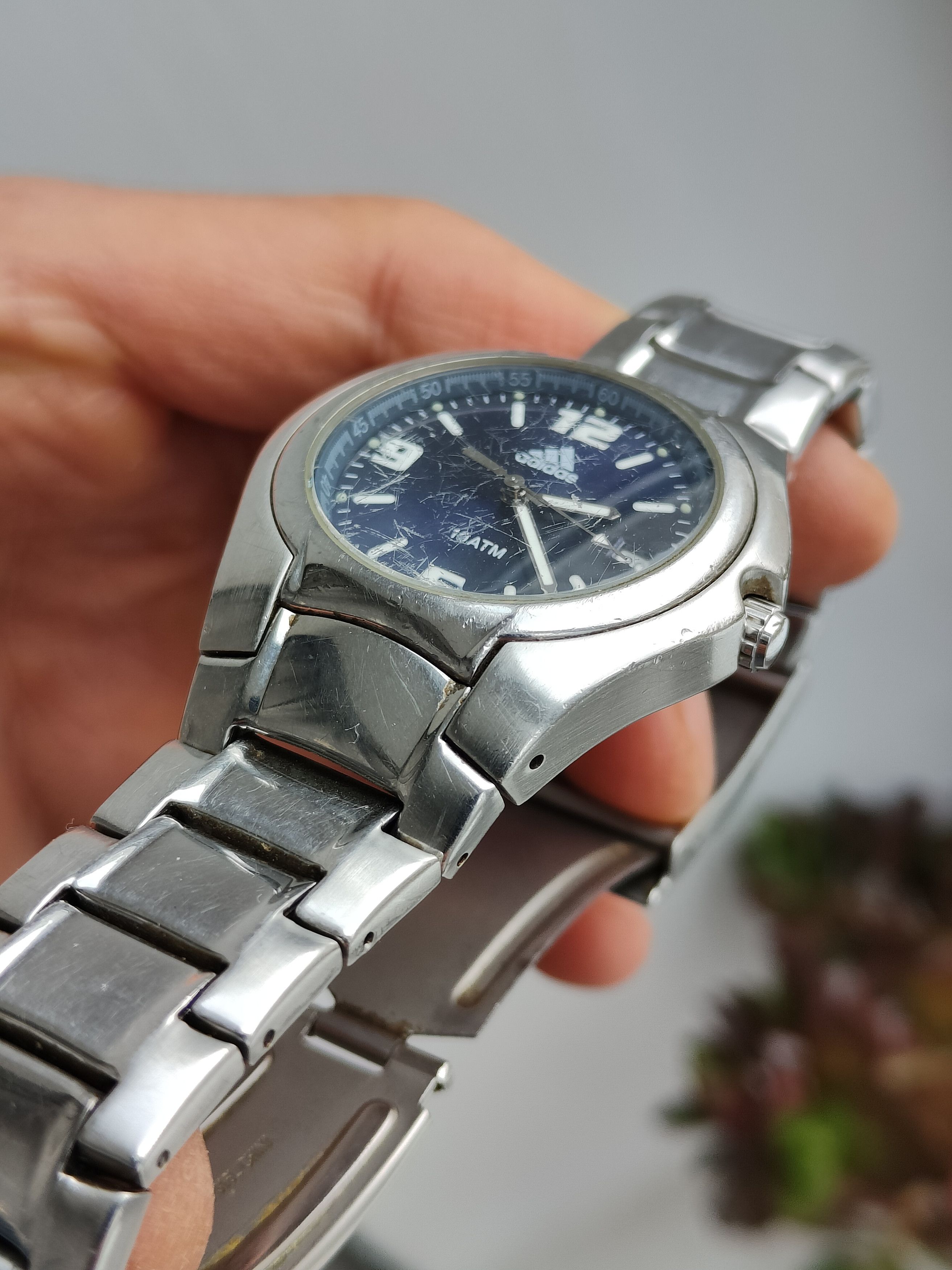 Adidas Vintage 90s Adidas Rare Watch Japane Movements Adidas 10 ATM Size ONE SIZE - 9 Thumbnail