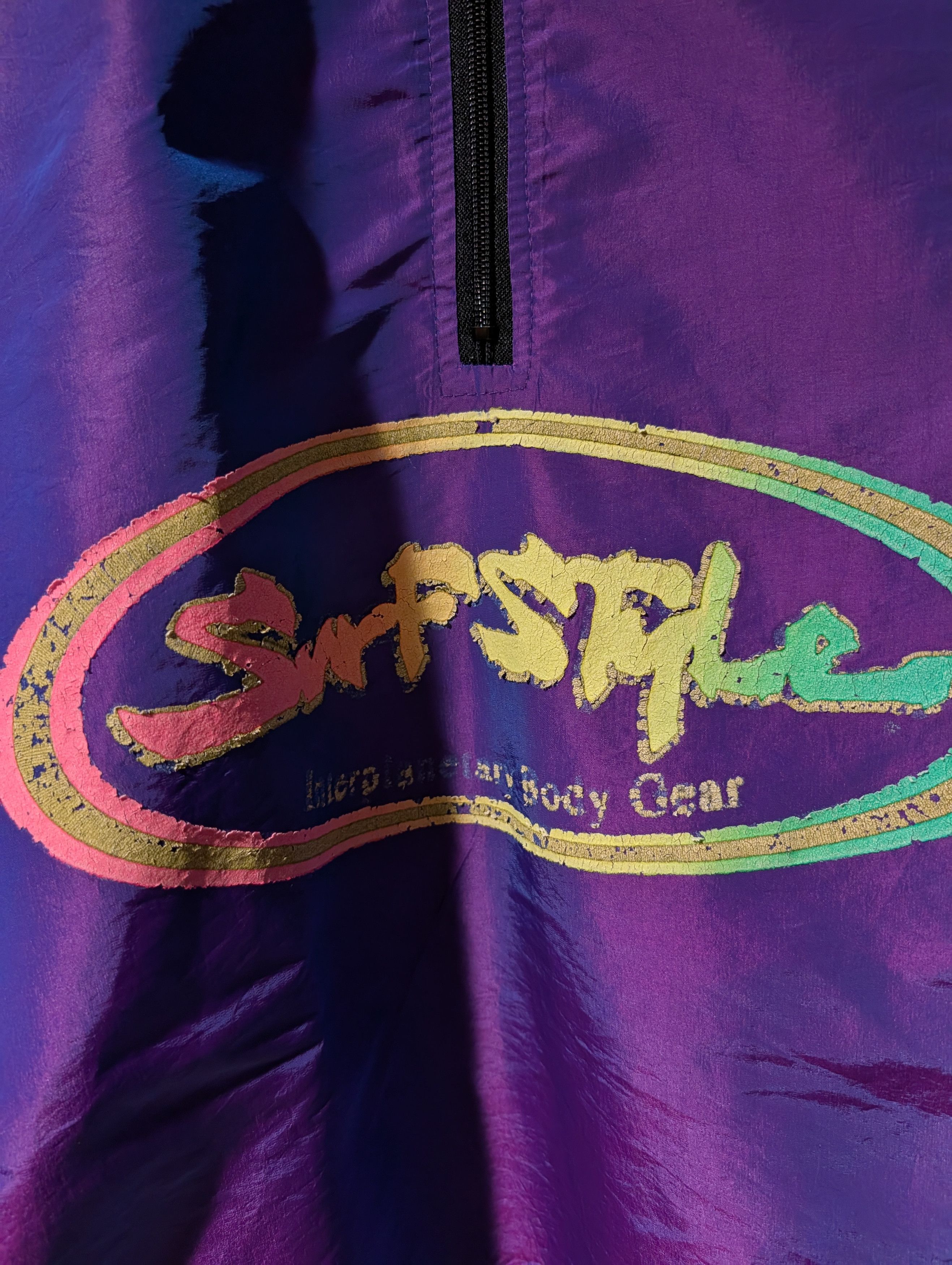 Sun Surf Vintage 90s Surf Style Purple One Size Windbreaker Jacket Size US XXL / EU 58 / 5 - 2 Thumbnail