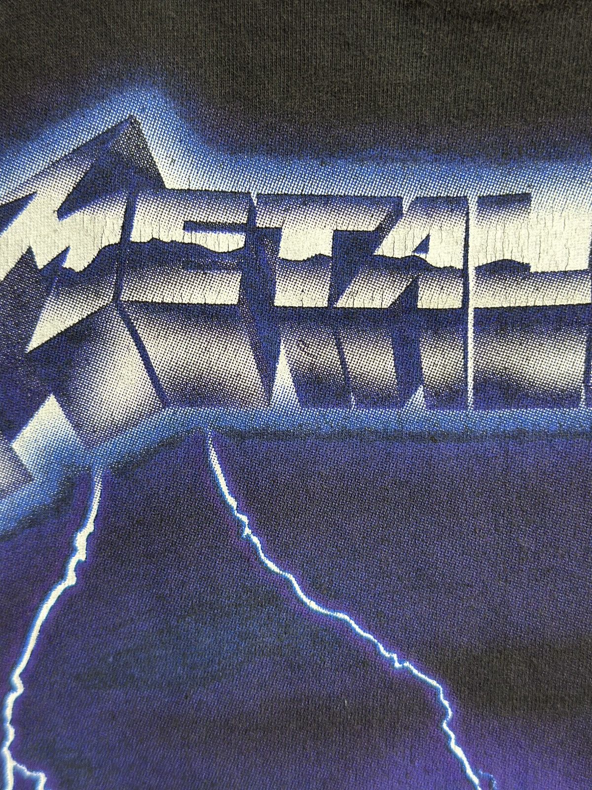 Band Tees × Vintage Vintage Metallica Ride The Lightning Faded Tee Size US M / EU 48-50 / 2 - 5 Thumbnail