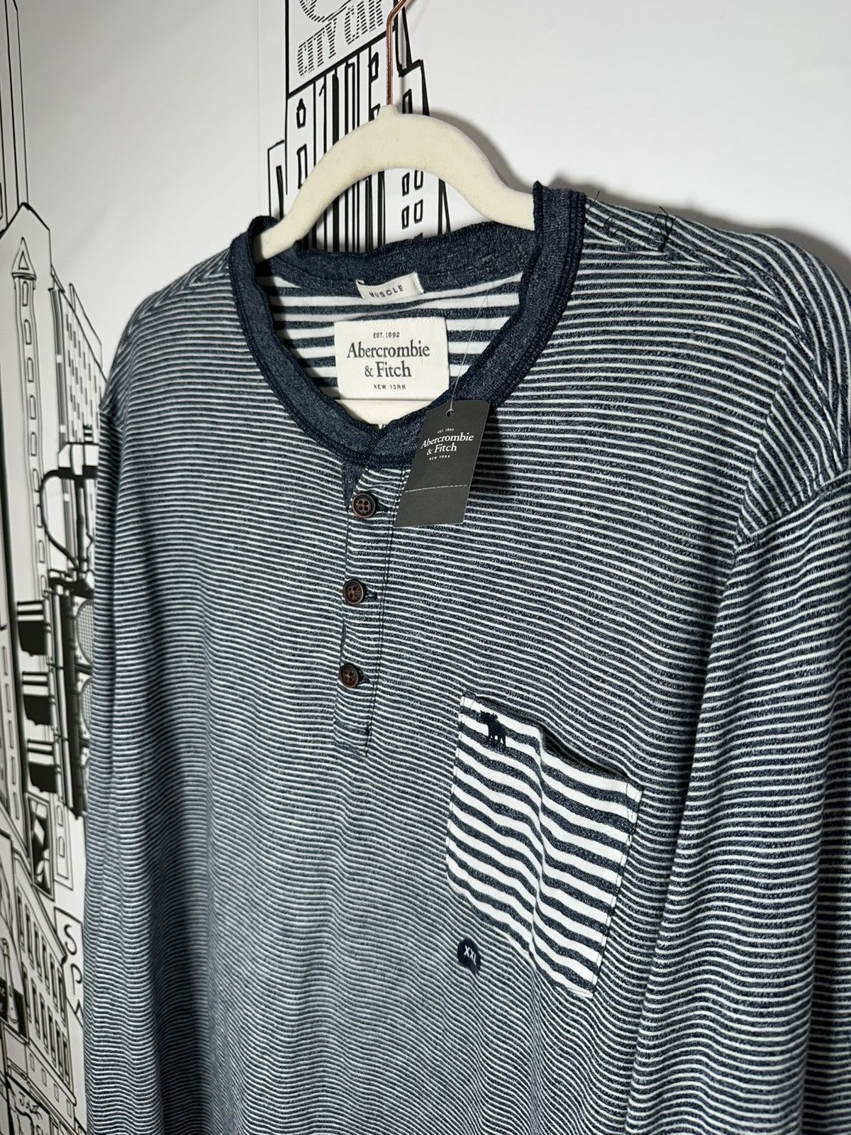 Abercrombie & Fitch Vintage 2004 Abercrombie & Fitch NWT striped Longsleeve Size US XXL / EU 58 / 5 - 3 Thumbnail