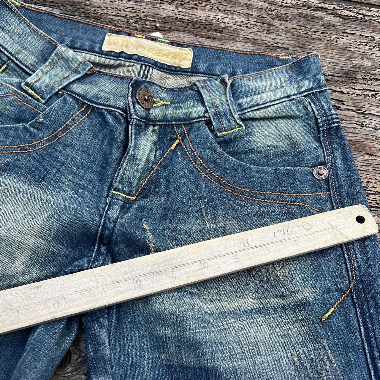 Japanese Brand × Vintage Y2k Low Rise Flare Bootcut Denim Jeans Size 26" / US 2 / IT 38 - 6 Thumbnail