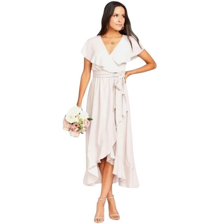 Show Me Your MuMu Show Me Your Mumu Jess Ruffle Midi Dress With Sash Size M Ne Size M / US 6-8 / IT 42-44 - 4 Thumbnail
