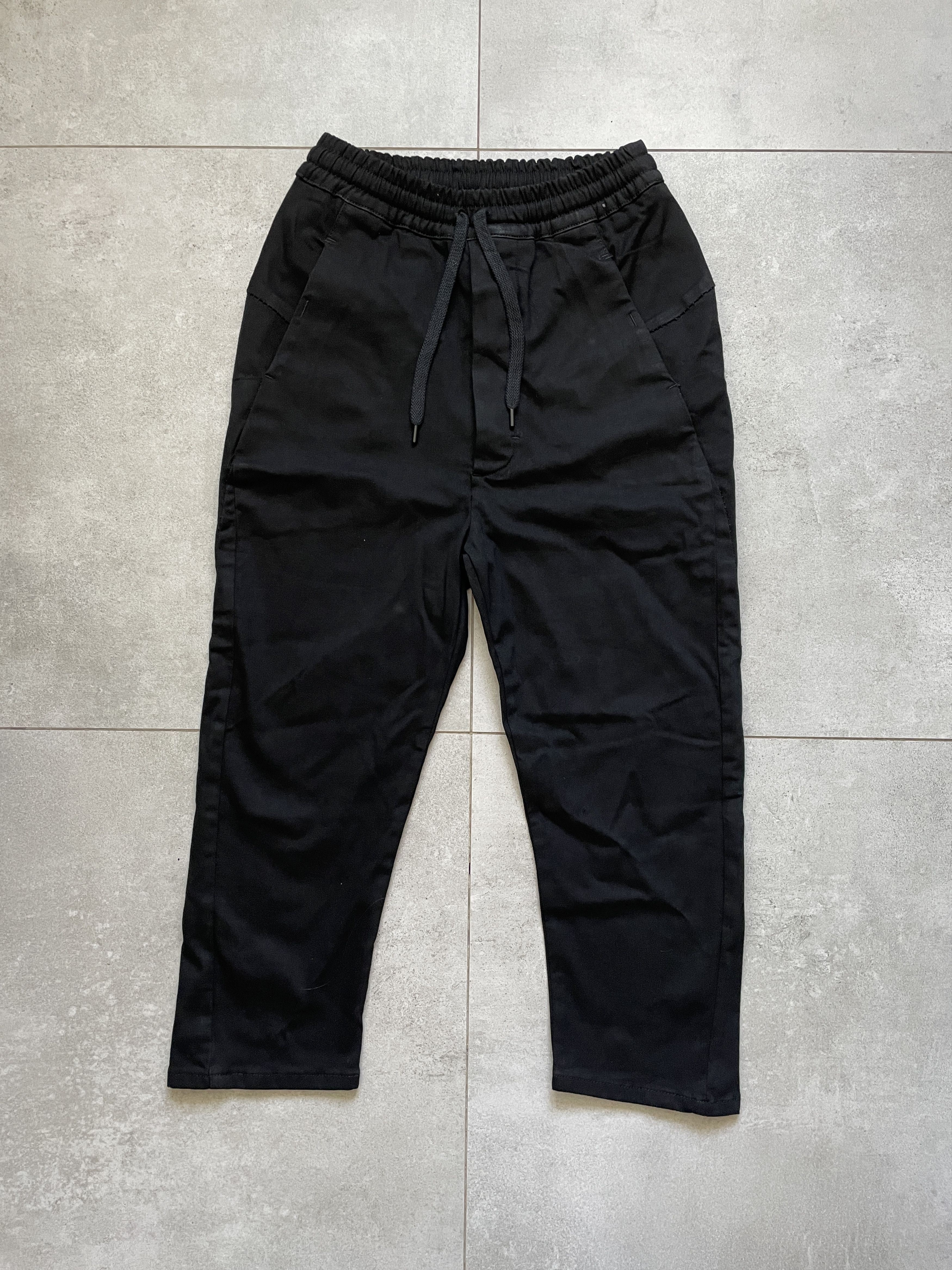 Thom Krom BLACK THOM KROM JOGGER DROPPED CROTCH RICK OWENS TYPE PANTS Size US 32 / EU 48 - 1 Thumbnail