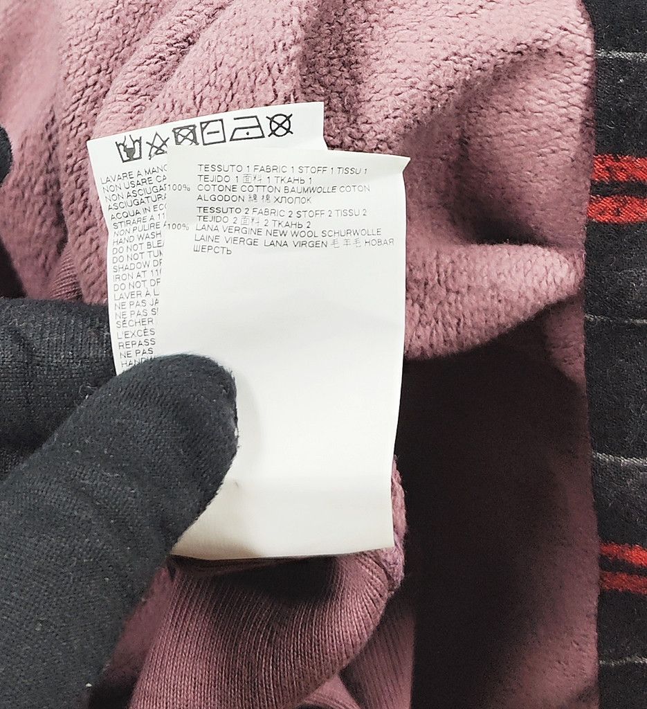 Marni rare MARNI oversize plain cotton hoodie with tartan wool Size US S / EU 44-46 / 1 - 4 Thumbnail