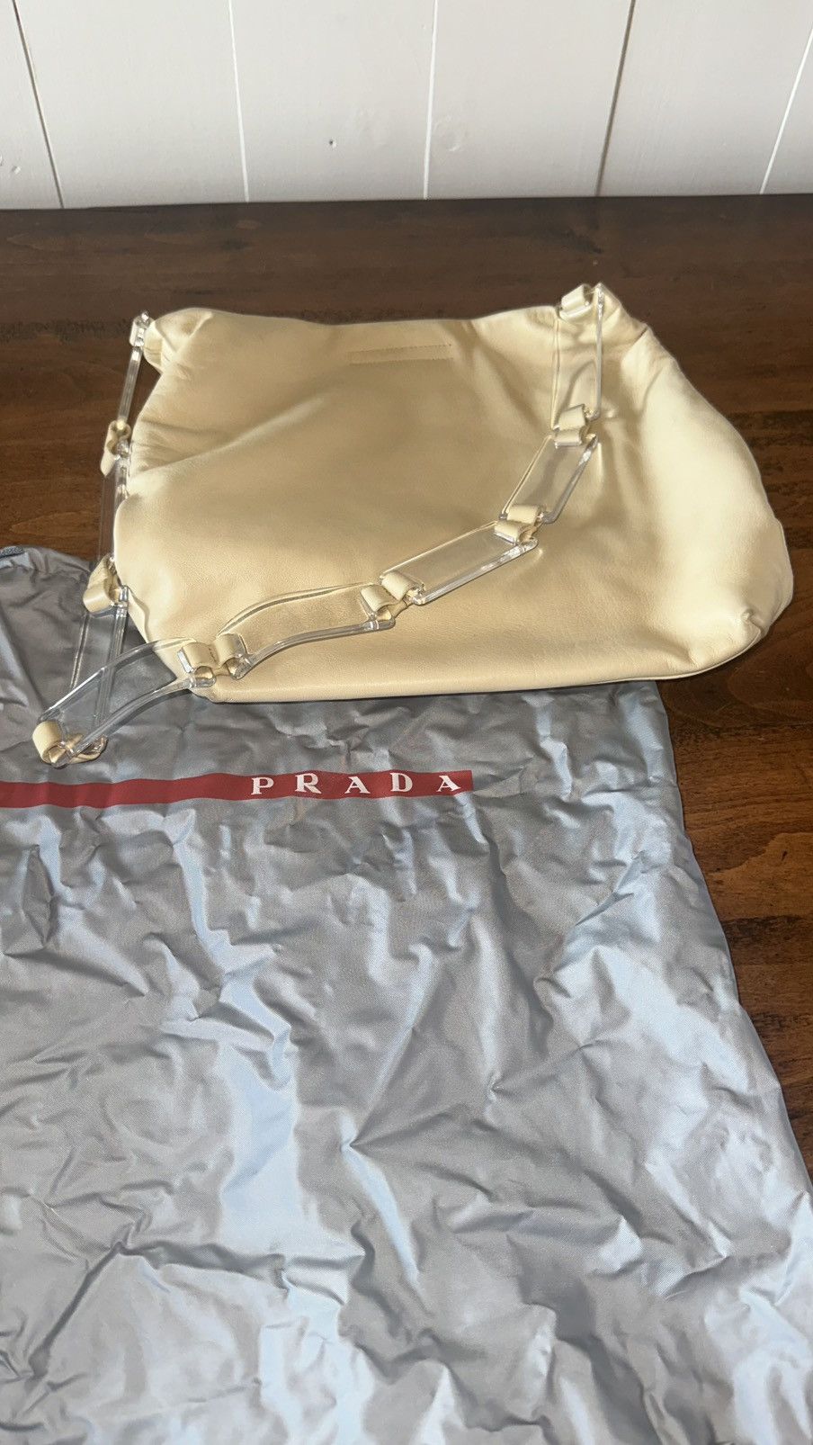 Prada Vintage Prada Shoulder Bag beige Size ONE SIZE - 1 Thumbnail