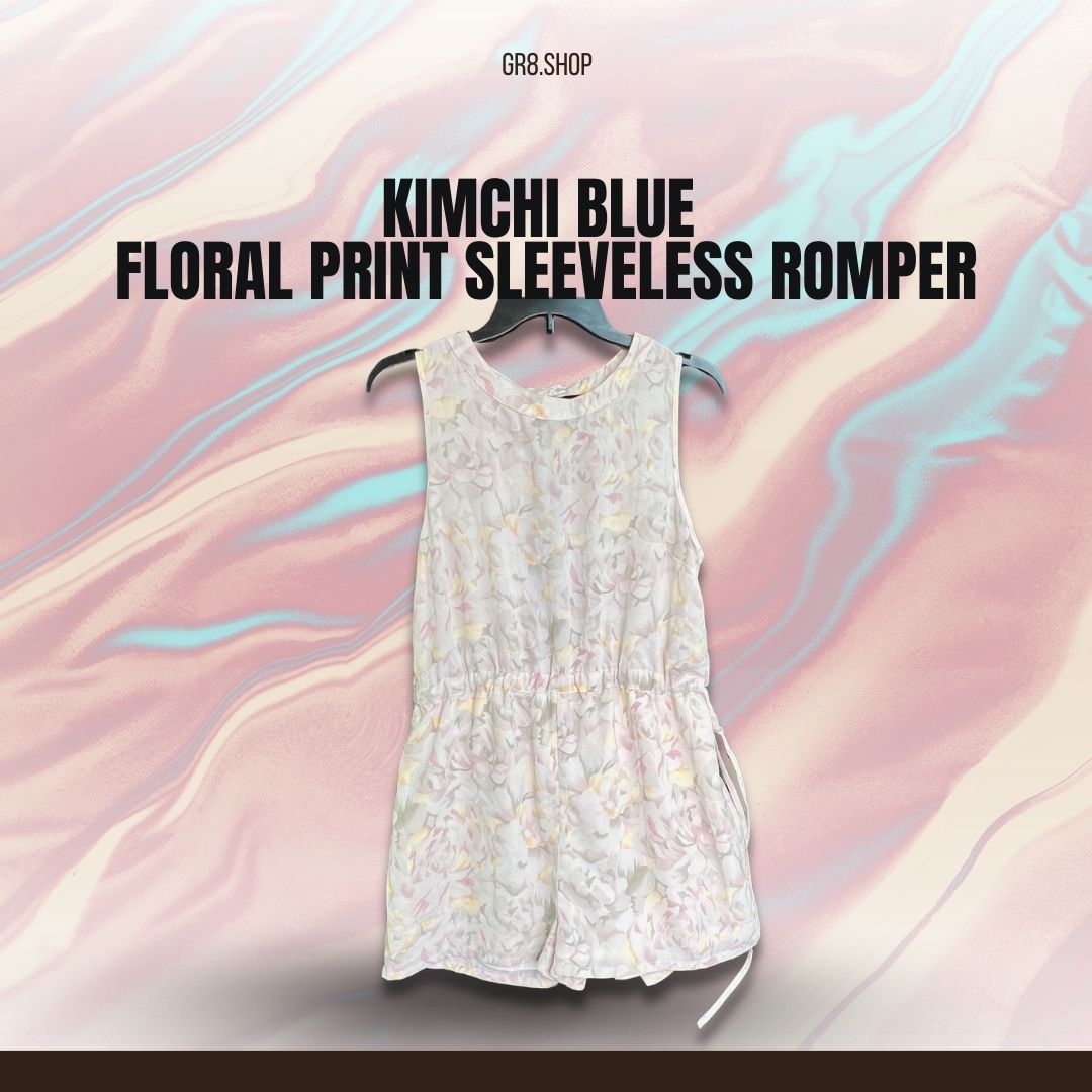 Other KIMCHI BLUE Floral Print Sleeveless Romper Womens Size M Lig Size M / US 6-8 / IT 42-44 - 1 Thumbnail