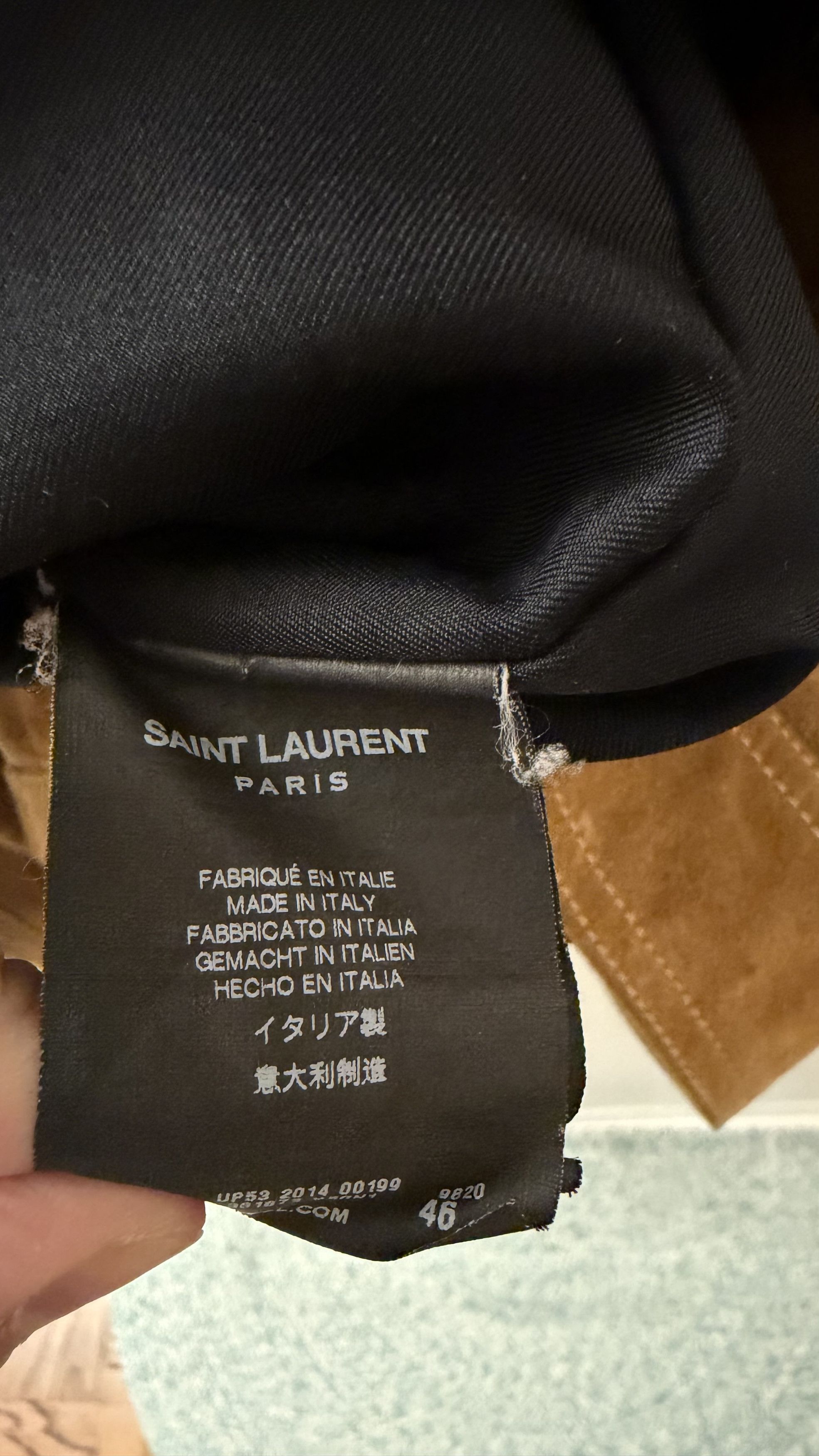 Saint Laurent Paris Hedi Era Suede Trucker Jacket Size US S / EU 44-46 / 1 - 4 Thumbnail