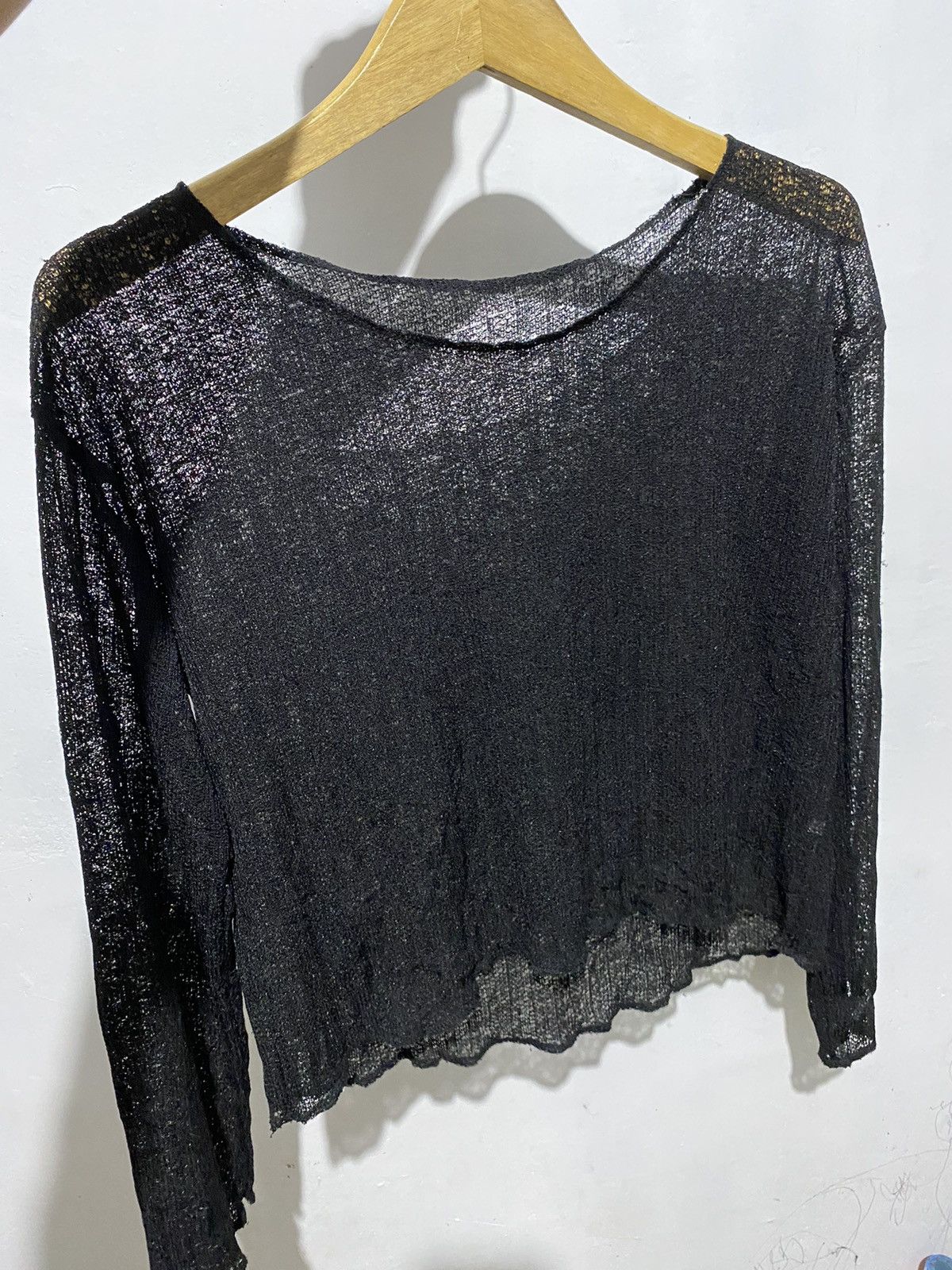 Hysteric Glamour × Japanese Brand Japanese unkwn fishnet cropped mesh cdg style Size US M / EU 48-50 / 2 - 7 Thumbnail