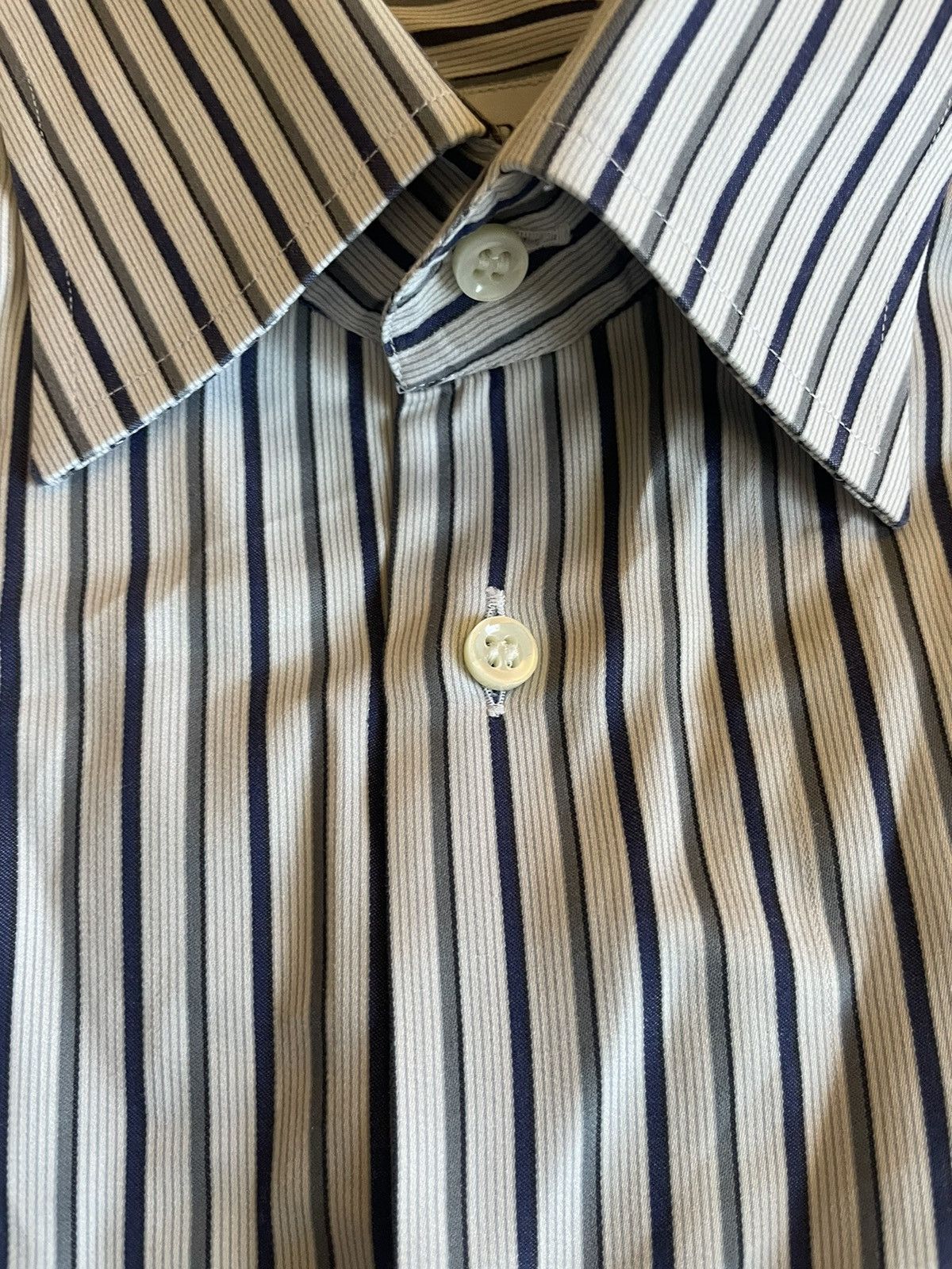Armani Collezioni Bold Stripe Shirt Size US L / EU 52-54 / 3 - 4 Thumbnail