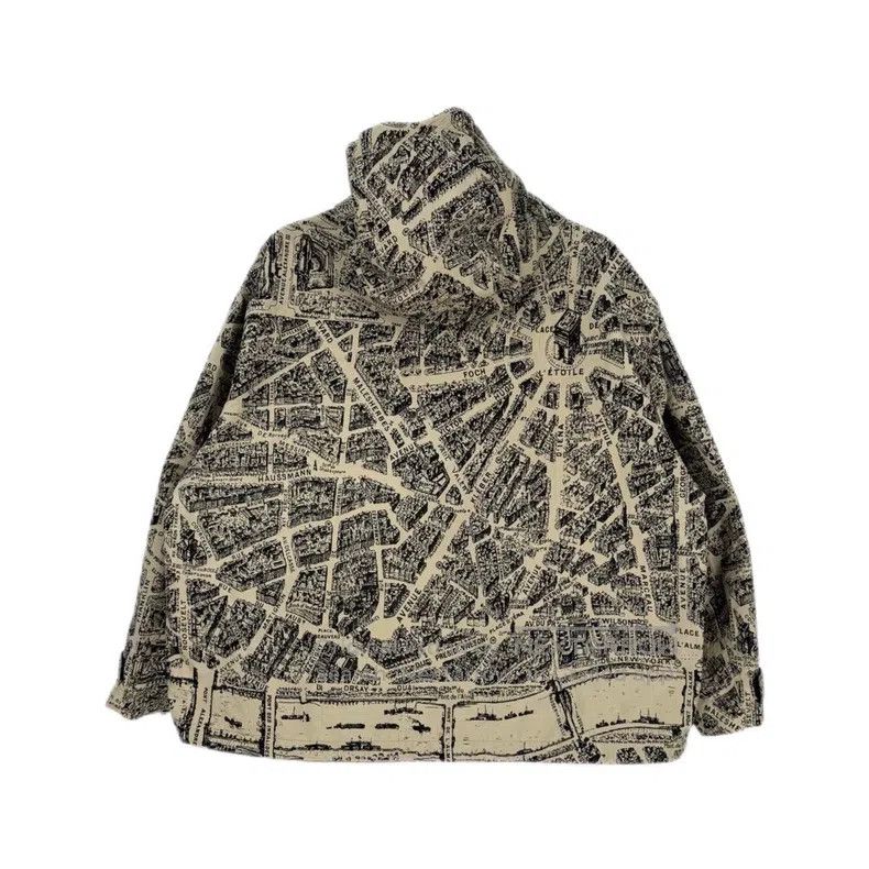 Dior Dior Hooded jacket with brown city map pattern Size M / US 6-8 / IT 42-44 - 2 Thumbnail