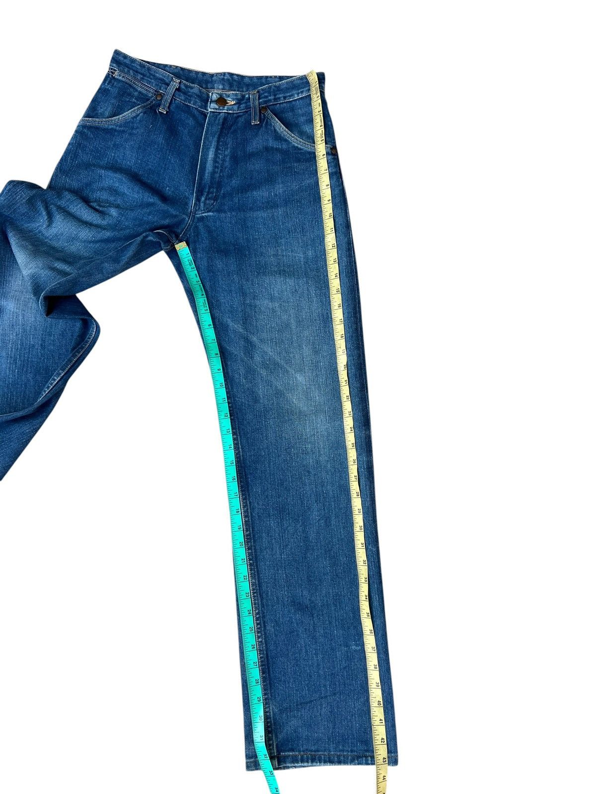 Wrangler Vintage 90s Wrangler Blue Bell Faded Denim Selvedge Jeans Size US 30 / EU 46 - 4 Thumbnail