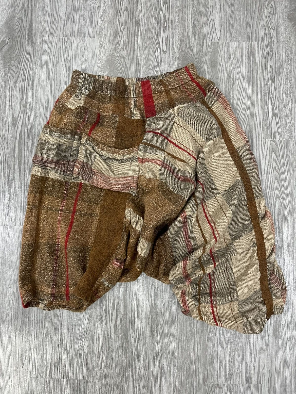 Japanese Brand Tamaki niime asymmetrical wool&cotton blend harem pant Size US 32 / EU 48 - 3 Thumbnail