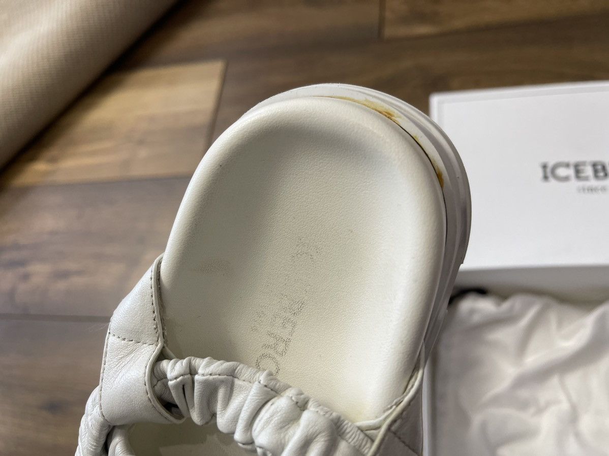 Iceberg Iceberg White Leather Sandals EU 38 Womens Platform Slides Size US 7 / IT 37 - 11 Thumbnail