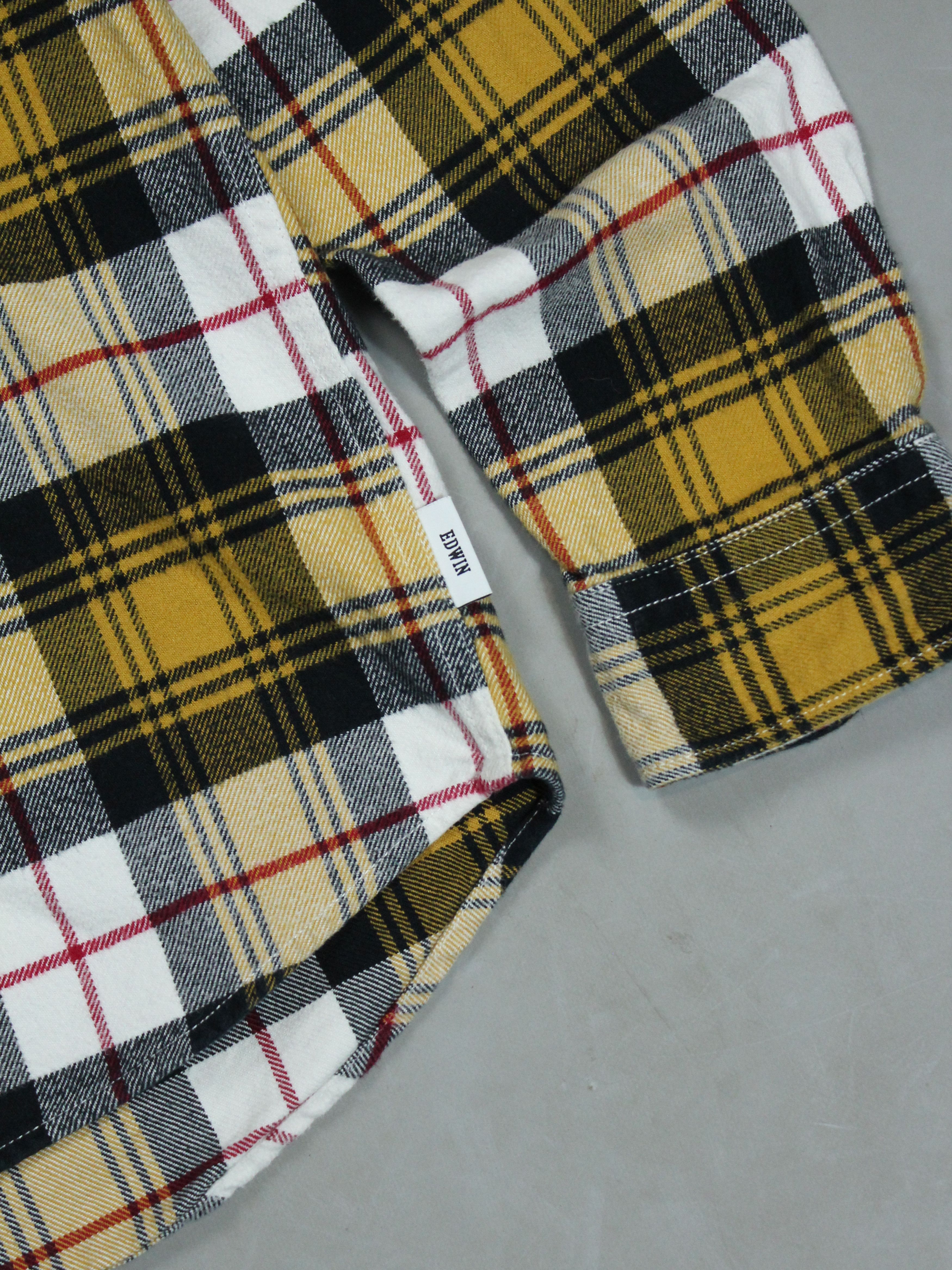 Edwin × Japanese Brand EDWIN LABOUR SHIRT CHECHERED YELLOW SHIRT MENS M 48 Size US M / EU 48-50 / 2 - 4 Thumbnail