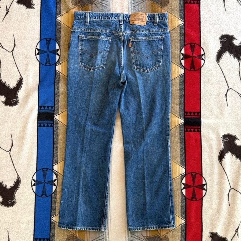 Levi's VINTAGE Levi’s 517 Orange Tab Jeans 90s Mens 36x30 Made In USA Blue Size US 36 / EU 52 - 2 Thumbnail