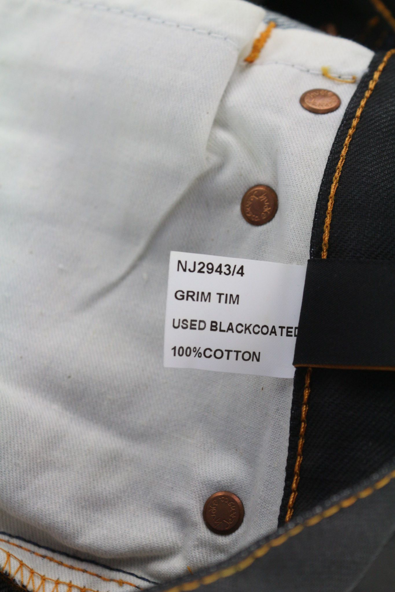Nudie Jeans GRIM TIM W28/L32 Slim Fit Cotton Dark Blue Jeans 80590 Size US 28 / EU 44 - 8 Thumbnail